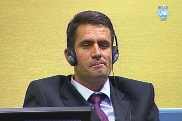 Idriz Balaj in the courtroom