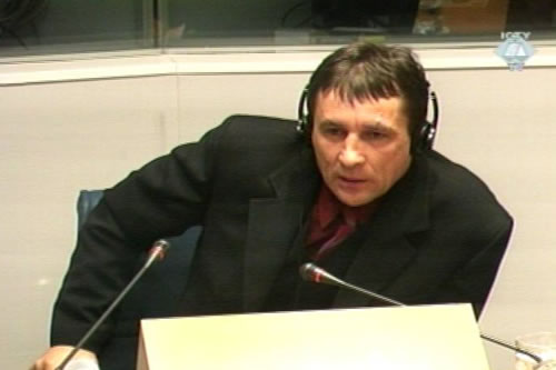 Ilija Ivanovic, witness in the Oric trial
