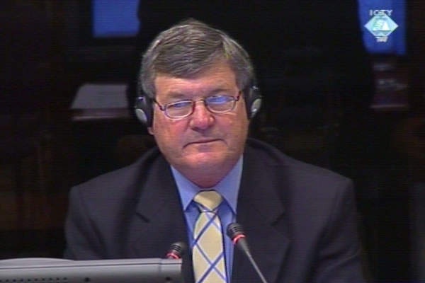 John Wilson, witness at the Radovan Karadzic trial