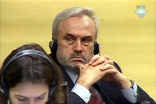 Jovica Stanisic in the courtroom