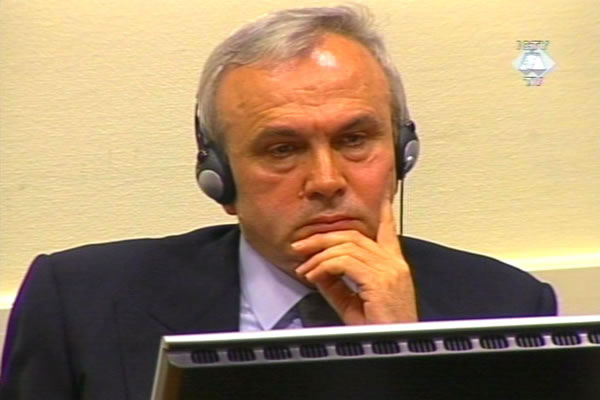 Jovica Stanisic in the courtroom