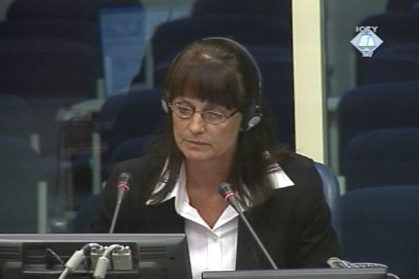 Laila Malm, witness in the Gotovina trial