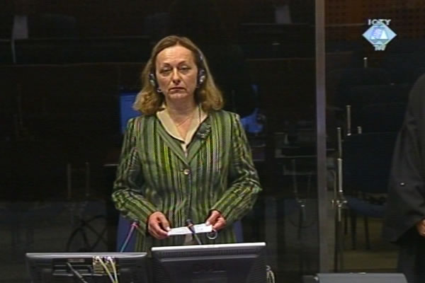 Ljiljana Botteri, witness in the Gotovina trial