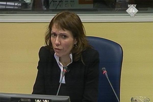 Marijana Andjelkovic, witness in the Haradinaj, Balaj and Brahimaj trial