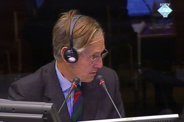 Michael Rose, witness at the Radovan Karadzic trial