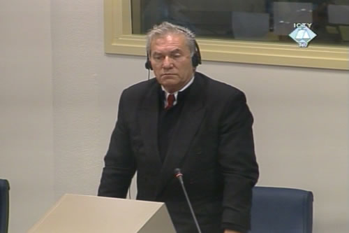 Milan Gvero in the courtroom