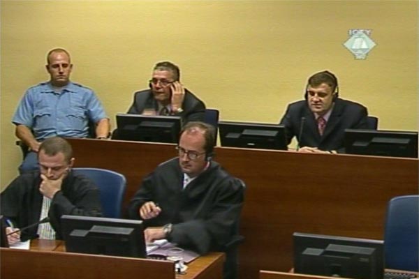 Milan i Sredoje Lukic in the courtroom