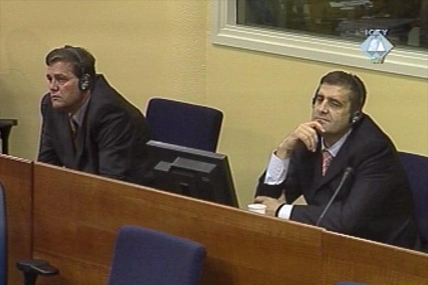 Milan and Sredoje Lukic in the courtroom