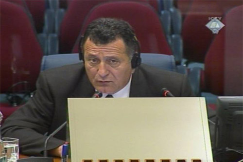 Milan Tupajic, witness in the Krajisnik trial