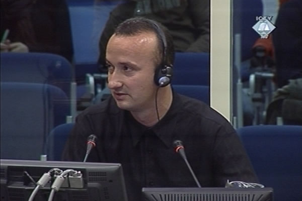 Mile Janjic, witness in the trial of the former Bosnian Serb officials charged with crimes in Srebrenica 