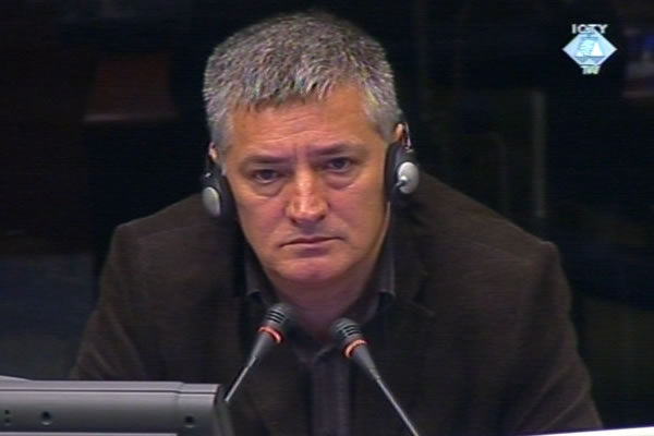 Milomir Soja, witness at the Radovan Karadzic trial
