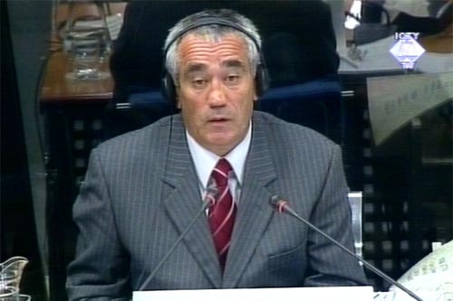 Milos Djosan, defense witness for Milosevic