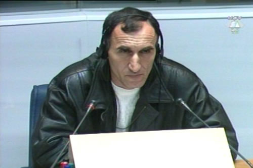 Milos Strupar, witness at the Vidoje Blagojevic and Dragan Jokic trial