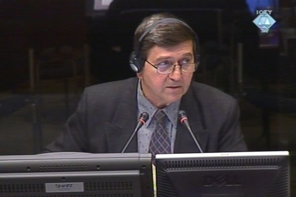 Milovan Vlajkovic, defence witness of Vlastimir Djordjevic