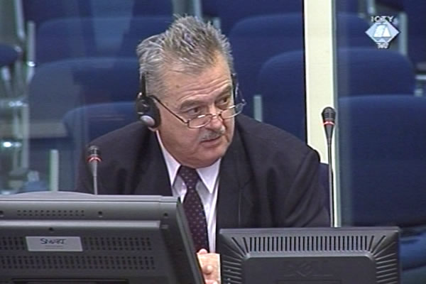 Milutin Filipovic, defence witness of Vlastimir Djordjevic