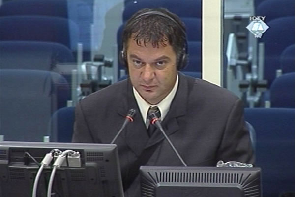 Miroslav Rupcic, witness in the trial of the former Bosnian Croat leaders