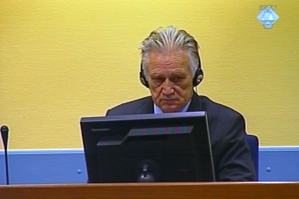 Momčilo Perisic in the courtroom
