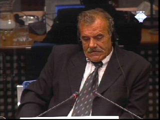Muharem Ibraj, defense witness for Milosevic