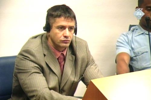 Naser Oric in the courtroom