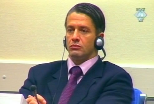 Naser Oric during the trial 