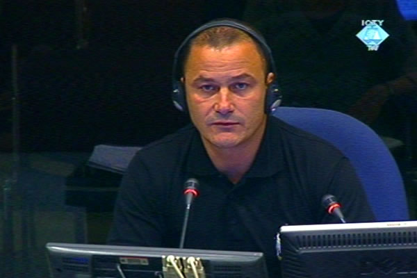 Nebojsa Stojanovic, witness at the Vojislav Seselj trial