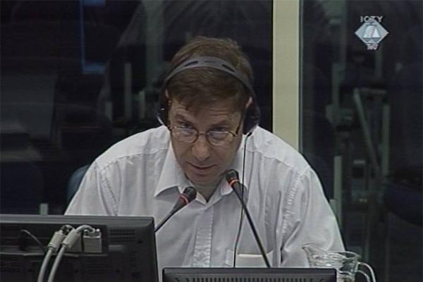 Nelson Draper, prosecution witness in the trial of the former Bosnian Croat leaders	