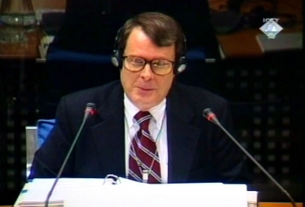 Patrick Treaner, witness at the Momcilo Krajisnik trial