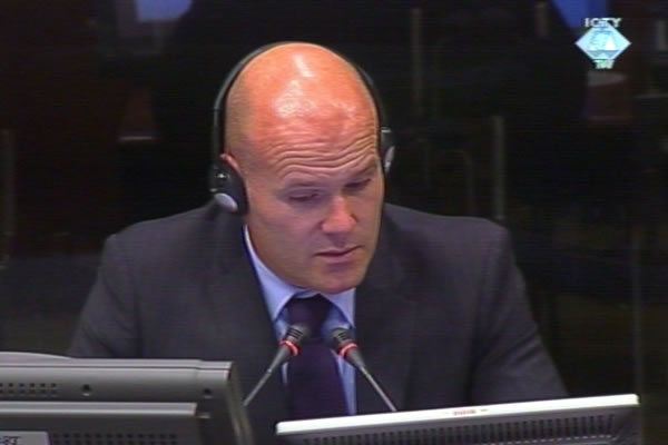 Patrick Van der Weijden, witness at the Radovan Karadzic trial