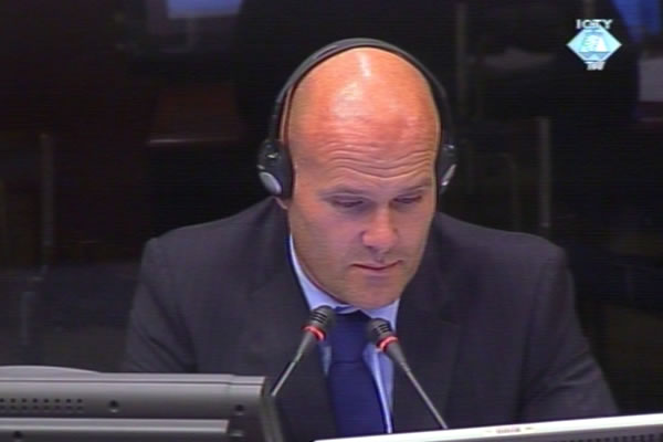 Patrick Van der Weijden, witness at the Radovan Karadzic trial