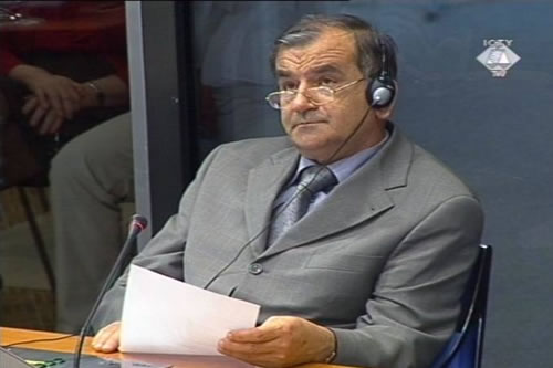 Petar Salapura, witness at the Vidoje Blagojevic trial