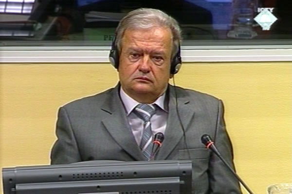Petar Skrbic, witness at the Momcilo Perisic trial