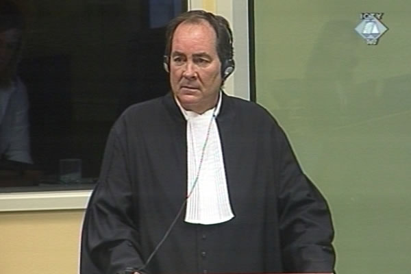 Peter McCloskey, vođa tima optužbe na suđenju sedmorici oficira vojske i policije bosanskih Srba, optuženih za zločine u Srebrenici
