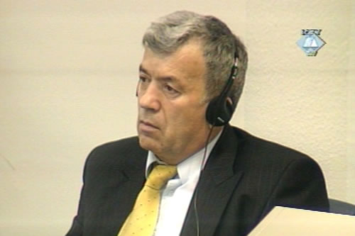 Radoslav Brdjanin in the courtroom