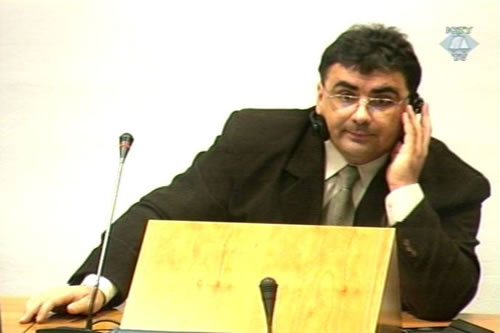 Radovan Stankovic - Raso in the courtroom