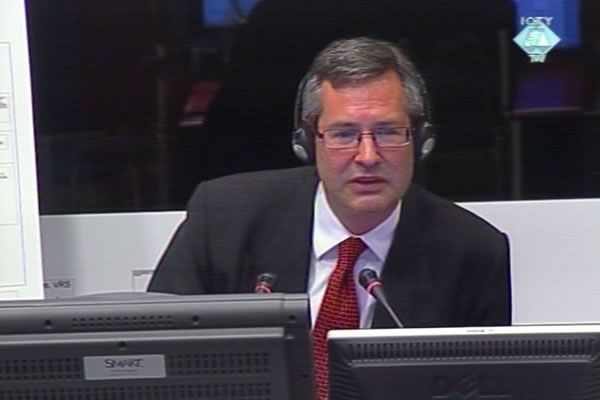 Richard Philips, witness at the Radovan Karadzic trial