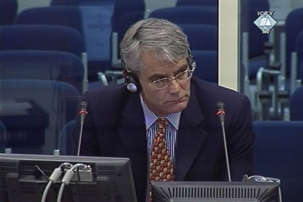 Rupert Smith, witness in the trial of the former Bosnian Serb officers charged with crimes in Srebrenica and Zepa