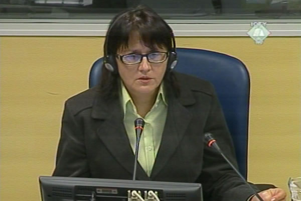 Sabiha Silajdzic-Brkic, witness in the Delic trial