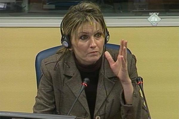 Sabina Sabanic, witness in the Dragomir Milosevic trial