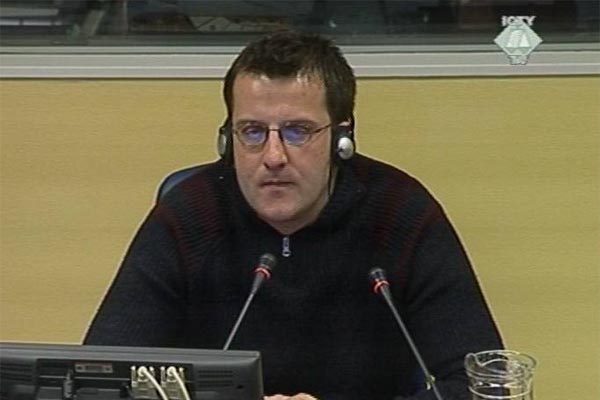 Sanjin Hasanefendic, witness in the Dragomir Milosevic trial