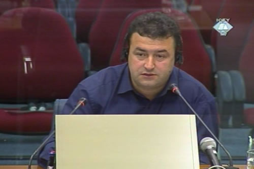 Sead Jusic, defense witness for Hadzihasanovic