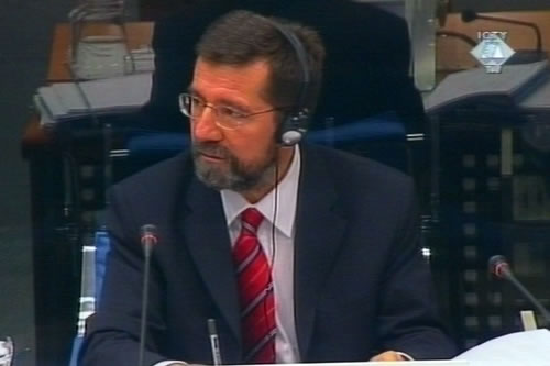 Slavenko Terzic, defense witness for Milosevic