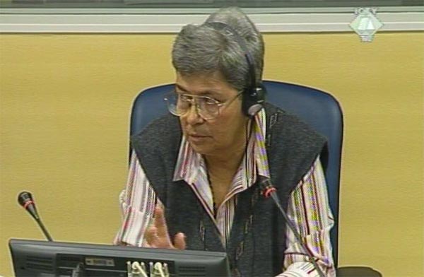 Slavica Livnjak, witness in the Dragomir Milosevic trial