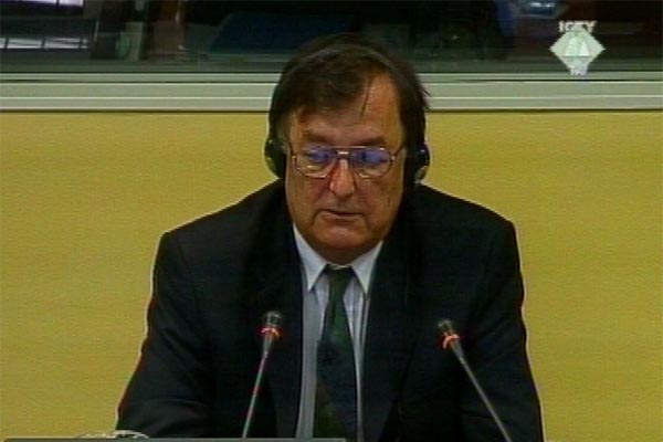 Slobodan Jarcevic, defense witness for Martic