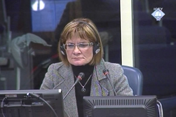 Snježana Bagic, defence witness of Mladen Markac