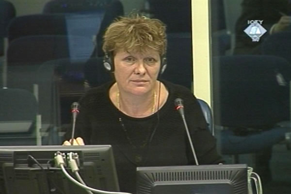 Svetlana Radovanovic, defense witness for Jadranko Prlic