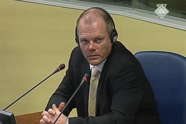 Thom Knustad, witness in the Dragomir Milosevic trial