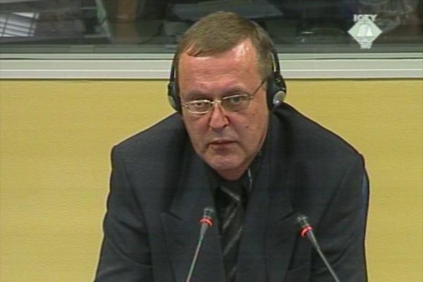 Thorbjorn Overgard, witness in the Dragomir Milosevic trial
