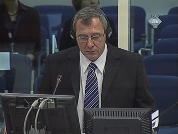 Tomasz Blaszczyk, witness in the trial of former Bosnian Serb officers charged with crimes in Srebrenica
