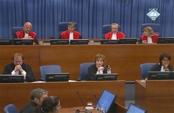 Trial chamber in the case of Vujadin Popovic, Ljubisa Beara, Ljubomir Borovcanin, Drago Nikolic, Vinko Pandurevic, Milan Gvero and Radivoje Miletic