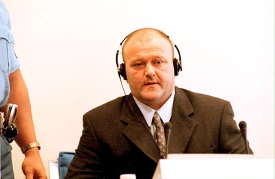 Vinko Martinovic Stela in the courtroom